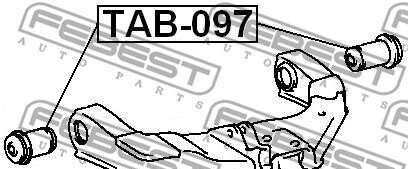 Фото 2 - Сайлентблок рычага FEBEST TAB097