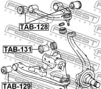 Фото 2 - Сайлентблок важеля FEBEST TAB-129 (TAB129)