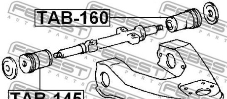 Фото 2 - Сайлентблок важеля FEBEST TAB1-45 (TAB145)