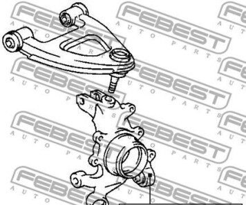 Фото 2 - Сайлентблок важеля FEBEST TAB1-68RUB (TAB168RUB)