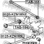 САЙЛЕНБЛОК ЗАДНЕГО ПРОДОЛЬНОГО РЫЧАГА (TOYOTA LAND CRUISER PRADO 90 1996-2002) - (4872035030, 4870235040, 4872035040) FEBEST TAB-211 (фото 2)