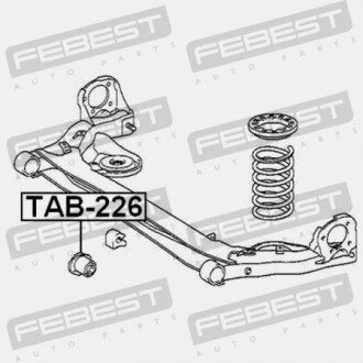 Фото 2 - Сайлентблок подрамника FEBEST TAB-226 (TAB226)