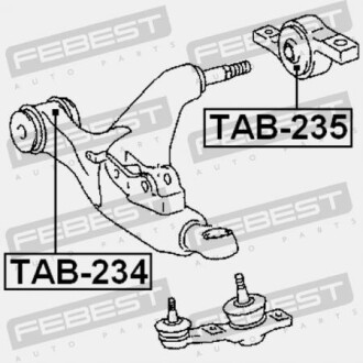 Фото 2 - Сайлентблок важеля FEBEST TAB235