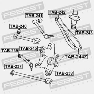 Фото 2 - Сайлентблок важеля FEBEST TAB-244Z (TAB244Z)