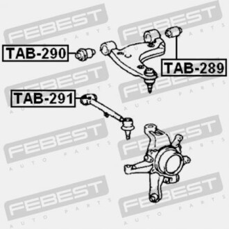 Фото 2 - Сайлентблок важеля FEBEST TAB-289 (TAB289)