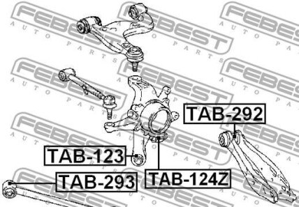 Фото 2 - Сайлентблок рычага FEBEST TAB2-92