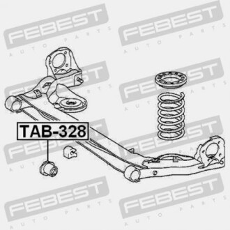 Фото 2 - Сайлентблок підрамника FEBEST TAB-328 (TAB328)