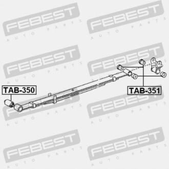 Фото 2 - Рессора FEBEST TAB350