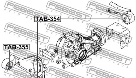 Фото 2 - Сайлентблок FEBEST TAB355
