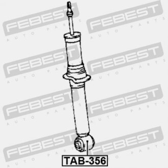 Фото 2 - Сайлентблок амортизатора FEBEST TAB356