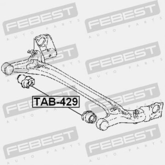 Фото 2 - Сайлентблок підрамника FEBEST TAB-429 (TAB429)