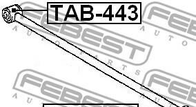 Фото 2 - Сайлентблок рычага FEBEST TAB4-43 (TAB443)
