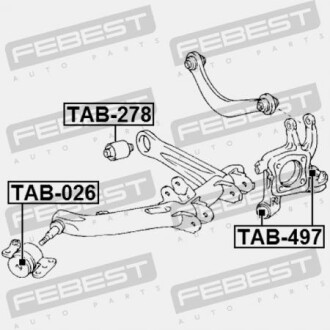 Фото 2 - Сайлентблок важеля FEBEST TAB-497 (TAB497)