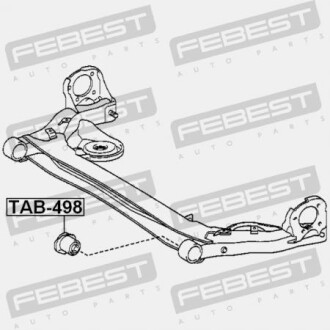Фото 2 - Сайлентблок підрамника FEBEST TAB498