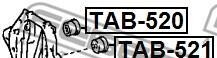 Фото 2 - Сайлентблок FEBEST TAB520