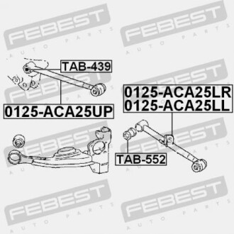 Фото 2 - Сайлентблок важеля FEBEST TAB-552 (TAB552)
