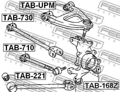 Фото 2 - Сайлентблок важеля FEBEST TAB7-30