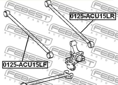 Фото 2 - Сайлентблок важеля FEBEST TABACU15R