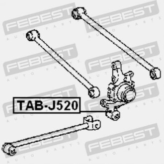 Фото 2 - Сайлентблок рычага FEBEST TAB-J520 (TABJ520)