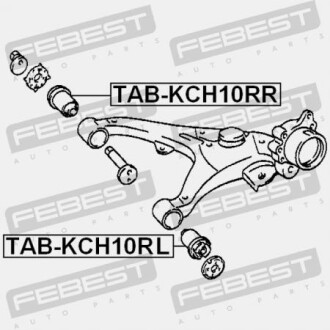 Фото 2 - Сайлентблок рычага FEBEST TABKCH10RL