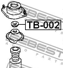 Фото 2 - Подшипник амортизатора FEBEST TB-002 (TB002)