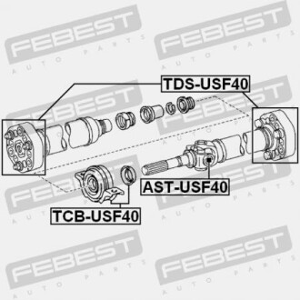 Фото 2 - Подшипник карданного вала FEBEST TCBUSF40