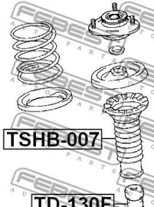 Фото 2 - Стійка амортизатору (амортизатор) FEBEST TD13-0F