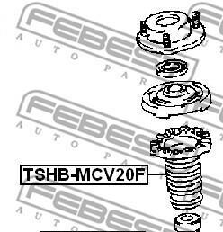 Фото 2 - Стойка амортизатору (амортизатор) FEBEST TDMC-V20F (TDMCV20F)