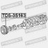 Шків коленвала 3sfe/4sfe/5sfe/5sfne - (1340874031, 1340874041) FEBEST TDS3S163 (фото 2)