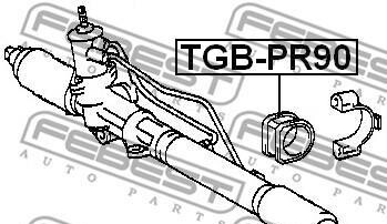 Фото 2 - Сайлентблок рулевой рейки FEBEST TGB-PR90 (TGBPR90)