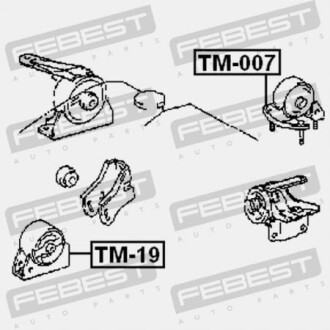 Фото 2 - Подушка двигуна FEBEST TM-007