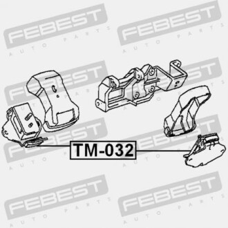 Фото 2 - Подушка двигателя FEBEST TM-032