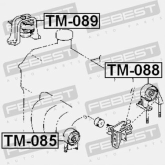 Фото 2 - Подушка двигателя FEBEST TM-088 (TM088)
