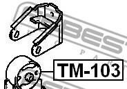 Фото 2 - Подушка двигателя FEBEST TM103