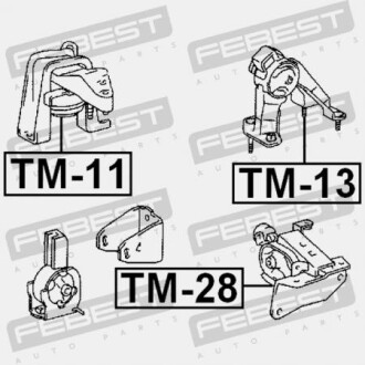 Фото 2 - Подушка двигуна FEBEST TM-13 (TM13)