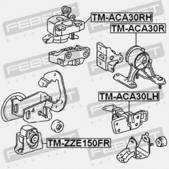 Фото 2 - Подушка двигуна FEBEST TM-ACA30RH (TMACA30RH)
