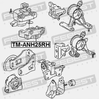 Фото 2 - Подушка двигуна FEBEST TM-ANH25RH