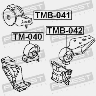 Фото 2 - Подушка двигуна FEBEST TMB-041