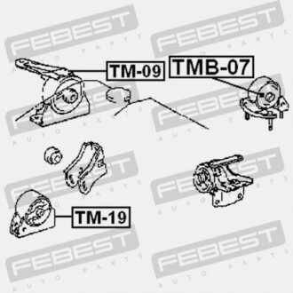 Фото 2 - Подушка двигуна FEBEST TMB-07