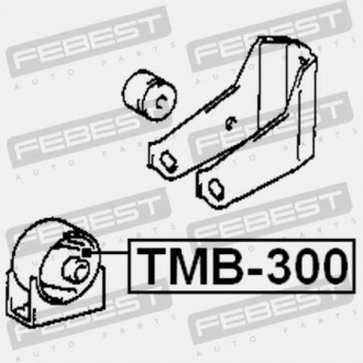 Фото 2 - Подушка двигателя FEBEST TMB-300 (TMB300)