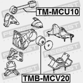 Фото 2 - Подушка двигателя FEBEST TMBMCV20