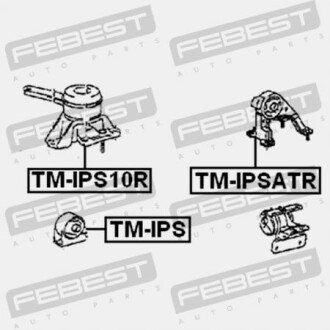 Фото 2 - Подушка двигателя FEBEST TM-IPS