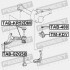 ПОДУШКА ДИФФЕРЕНЦИАЛА TOYOTA HIACE/REGIUSACE KZH1##/LH1##/RZH1##/TRH1## 1989-2004 - ((5238026070)) FEBEST TMKDY (фото 2)