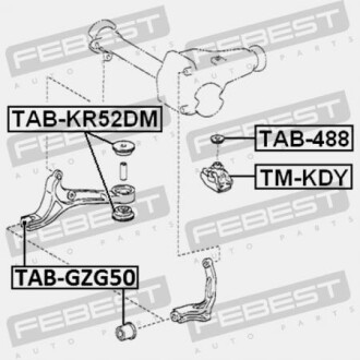 Фото 2 - Сайлентблок FEBEST TMKDY