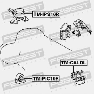 Фото 2 - Подушка двигуна FEBEST TM-PIC10F