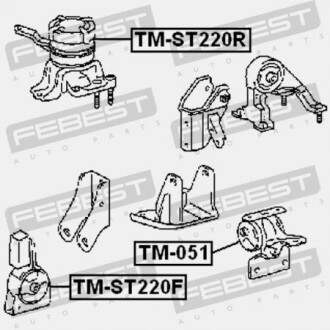 Фото 2 - Подушка двигуна FEBEST TM-ST220F (TMST220F)