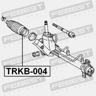Фото 2 - Рулевая рейка и крепление FEBEST TRKB-004 (TRKB004)