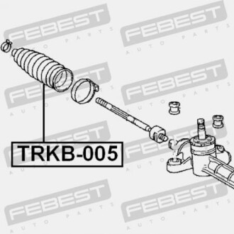 Фото 2 - Рулевая рейка и крепление FEBEST TRKB-005 (TRKB005)