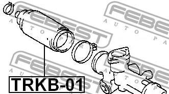 Фото 2 - Рулевая рейка и крепление FEBEST TRKB-01 (TRKB01)