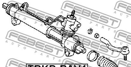 Фото 2 - Рулевая рейка и крепление FEBEST TRKB-RAV4 (TRKBRAV4)